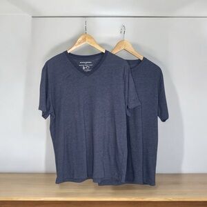 Banana republic factory Men's T-Shirt Set - Dark Blue Crew and V-Neck L